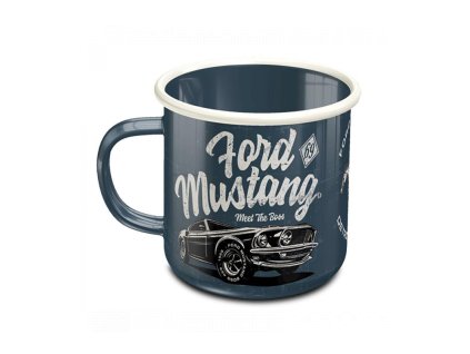 Hrnek ENAMEL FORD MUSTANG - plecháček