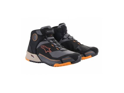 Boty CR-X DRYSTAR, ALPINESTARS (černá/hnědá/oranžová) 2025