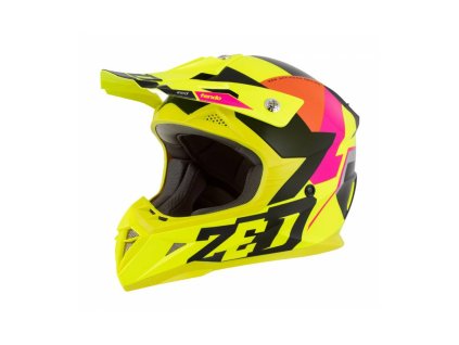 Přilba X1.9D TENDO, ZED, dětská (žlutá fluo/růžová/oranžová/černá) 2026