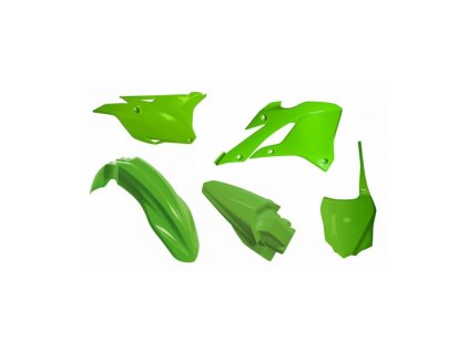 Sada plastů KAWASAKI, RTECH (zelená, 5 dílů)