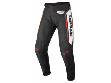 Kalhoty RACER FLAGSHIP, ALPINESTARS (černá/bílá/červená fluo)