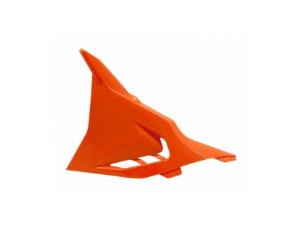 Boční kryt vzduchového filtru levý KTM, RTECH (oranžový, s průduchy)