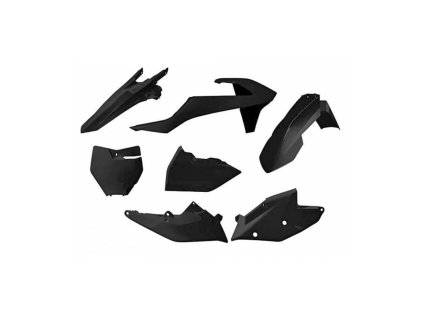 Sada plastů KTM, RTECH (černá, 6 dílů, vč. levého krytu vzduch filtru)