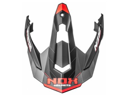 Kšilt pro přilby N312 VAPOR, NOX (černá matná, červená)