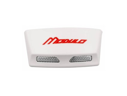 Zadní kryty ventilace pro přilby Modulo 2.0, CASSIDA (bílá lesklá, vč. červeného loga)