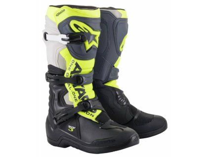 Boty TECH 3, ALPINESTARS (černá/šedá/žlutá fluo)