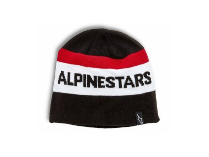 čepice STAKE BEANIE, ALPINESTARS (černá/červená/bílá)