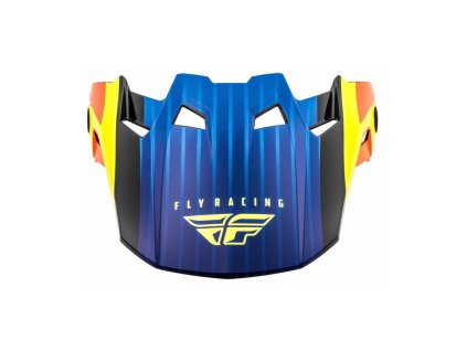 Kšilt FORMULA CARBON PRIME (hi-vis, modrá, červená)