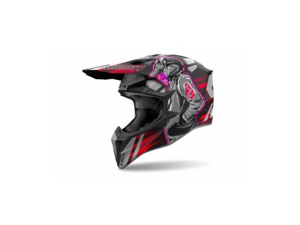 Přilba WRAAAP Cyber, AIROH (matná červená) 2026