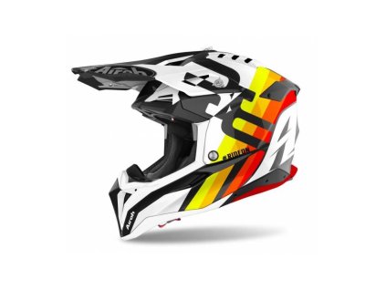 Přilba AVIATOR 3.0 Rainbow, AIROH (lesklá bílá) 2022