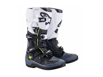 Boty TECH 5, ALPINESTARS (černá/šedá/bílá/žlutá fluo) 2026