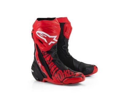 Boty SUPERTECH R VENTED limitovaná edice FRANCESCO BAGNAIA, ALPINESTARS (červená/černá) 2025