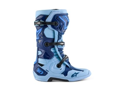 Boty TECH 10 limitovaná edice STEELERS, ALPINESTARS (modrá/světle modrá) 2025 (Velikosť 47)