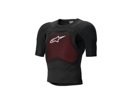 Chránič těla BIONIC PLASMA LT krátký rukáv, ALPINESTARS (černá/červená/bílá) 2026 (Velikost S)