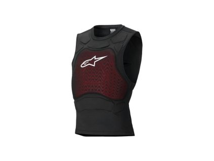 Chránič těla BIONIC PLASMA LT PROTECTION VEST, ALPINESTARS (černá/červená/bílá) 2026 (Velikost M)