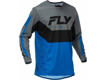 Dres KINETIC, FLY RACING - USA 2026 (modrá/šedá/černá) (Velikost S)
