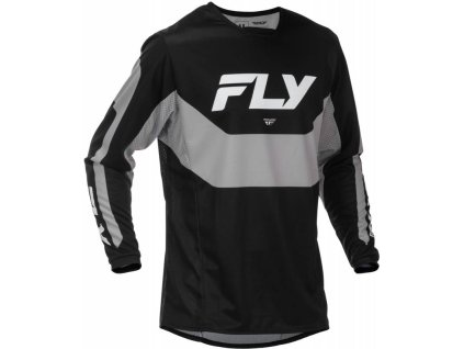 Dres KINETIC, FLY RACING - USA 2026 (černá/šedá) (Velikost S)