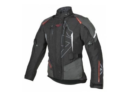 Bunda Teressa II, AYRTON, dámská (černá/šedá/červená fluo) 2026 (Velikost 2XS)