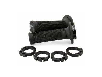 gripy lock on d100 offroad delka 125 130 mm 4 vacky domino cerne