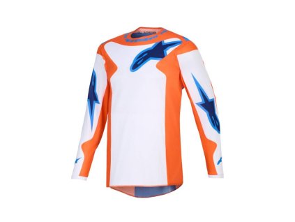 Dres FLUID GRID, ALPINESTARS (oranžová/modrá) 2026 (Velikost S)