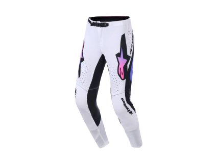 Kalhoty SUPERTECH PRO VISTA, ALPINESTARS (bílá/fialová/černá) 2026 (Velikost 32)