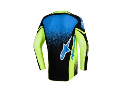 Dres TECHSTAR NOMUR, ALPINESTARS (tmavě modrá/žlutá fluo/modrá) 2026 (Velikost M)