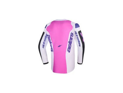 Dres FLUID GRID YOUTH, ALPINESTARS, dětské (černá/světle šedá/fialová) 2026 (Velikost S)