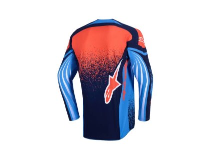 Dres TECHSTAR NOMUR, ALPINESTARS (tmavě modrá/oranžová/modrá) 2026 (Velikost M)