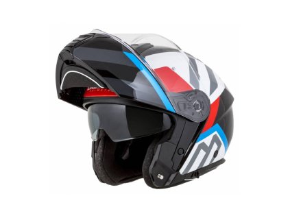 Přilba Modulo 2.1 Profile, CASSIDA (bílá perleť/černá/modrá/červená/šedá, plexi s přípravou pro Pinlock) 2026 (Velikost L (59 až 60 cm))