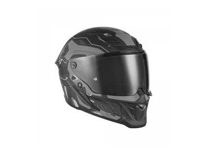Přilba GOLIATH BERSERK, NOX EXKLUSIV (černá matná, titanová) 2026 (Velikost XS)
