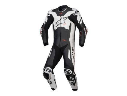 Jednodílná kombinéza GP PLUS V4 SPRINT, TECH-AIR kompatibilní, ALPINESTARS (černá/bílá/červená fluo) 2026 (Velikost 50)