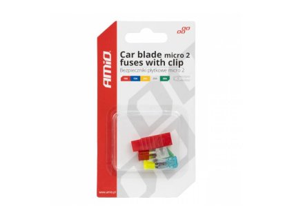 sada plochych pojistek micro 2 s pinzetou sada 6 ks