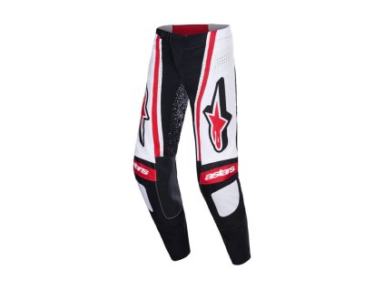 Kalhoty TECHSTAR NOMUR, ALPINESTARS (černá/bílá/červená) 2026 (Velikost 36)