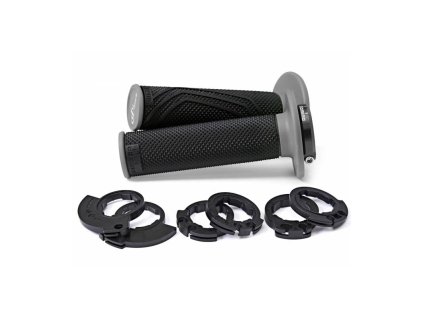 gripy lock on d100 offroad delka 125 130 mm 6 vacek domino cerno sede