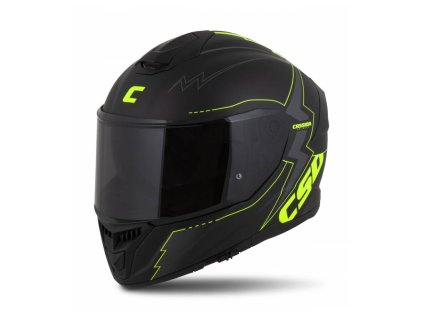 Přilba Integral GT 2.1 Flash, CASSIDA (černá matná/žlutá fluo/tmavě šedá) plexi s přípravou pro Pinlock 2026 (Velikost 2XL (63 až 64 cm))