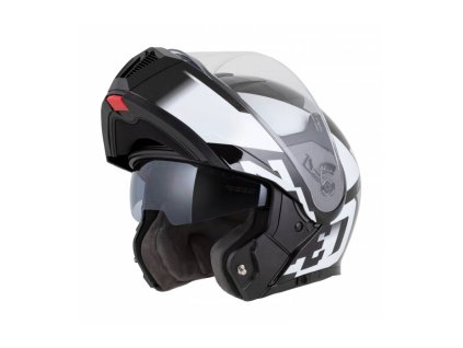 Přilba F19, ZED (černá/bílá/šedá) 2026 (Velikost XS (53 až 54 cm))