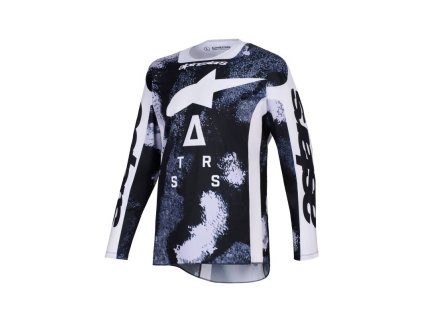 Dres RACER LAHND, ALPINESTARS (stupně šedi/camo) 2026 (Velikost S)