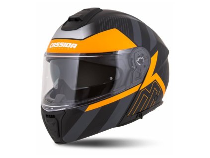 Přilba Modulo 2.1 Profile, CASSIDA (černá matná/šedá/oranžová, plexi s přípravou pro Pinlock) 2026 (Velikost M (57 až 58 cm))