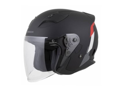 Přilba Reflex 2.0 Safety, CASSIDA (černá matná/červená/šedá/stříbrná reflexní) 2026 (Velikost S (55 až 56 cm))