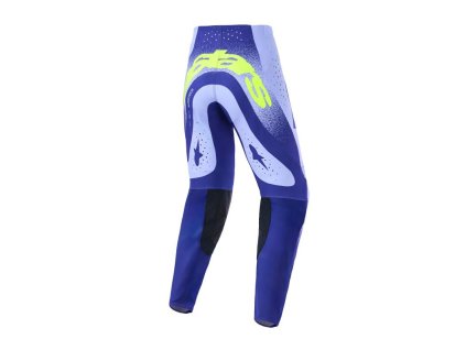 Kalhoty SUPERTECH SCENZ, ALPINESTARS (fialová/žlutá fluo) 2026 (Velikost 32)