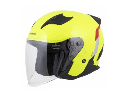 Přilba Reflex 2.0 Safety, CASSIDA (žlutá fluo/červená/šedá/stříbrná reflexní) 2026 (Velikost XS (53 až 54 cm))