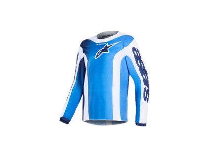 Dres FLUID PORTL YOUTH, ALPINESTARS, dětské (modrá/bílá) 2026 (Velikost S)