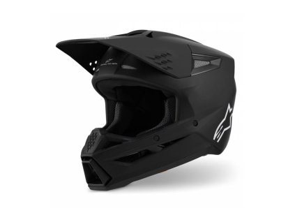 Přilba S-M3 SOLID, ALPINESTARS (černá matná) 2026 (Velikost XS)