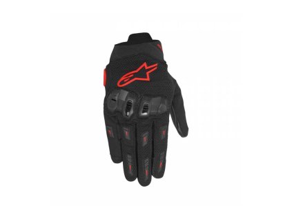 Rukavice SP X 5 AIR, ALPINESTARS (černá/červená fluo) 2026 (Velikost S)