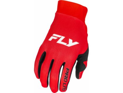 Rukavice PRO LITE, FLY RACING - USA 2026 (červená/bílá) (Velikost S)