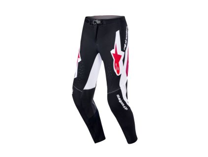 Kalhoty SUPERTECH PRO VISTA, ALPINESTARS (černá/červená/bílá) 2026 (Velikost 32)