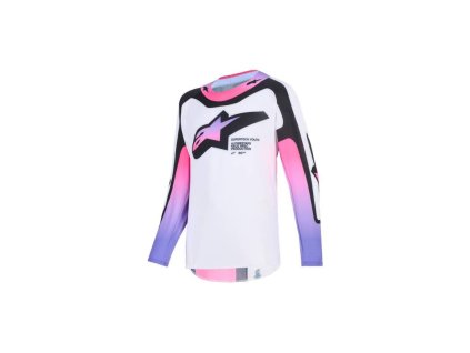 Dres SUPERTECH VISTA YOUTH, ALPINESTARS, dětské (bílá/fialová/černá) 2026 (Velikost M)