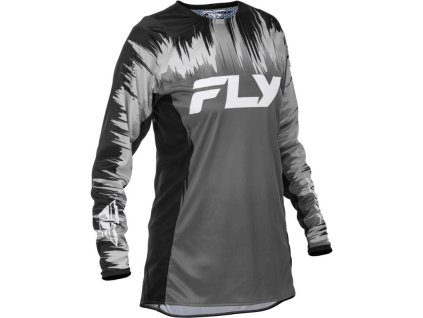 Dres LITE, FLY RACING - USA 2026 dámské (černá/šedá/bílá) (Velikost S)