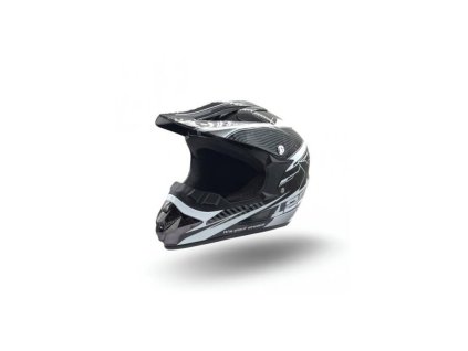 Přilba junior cross XTR 125 - černá/bílá (Velikost M)