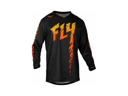 dres f 16 fly racing usa 2024 detskycerna zluta oranzova